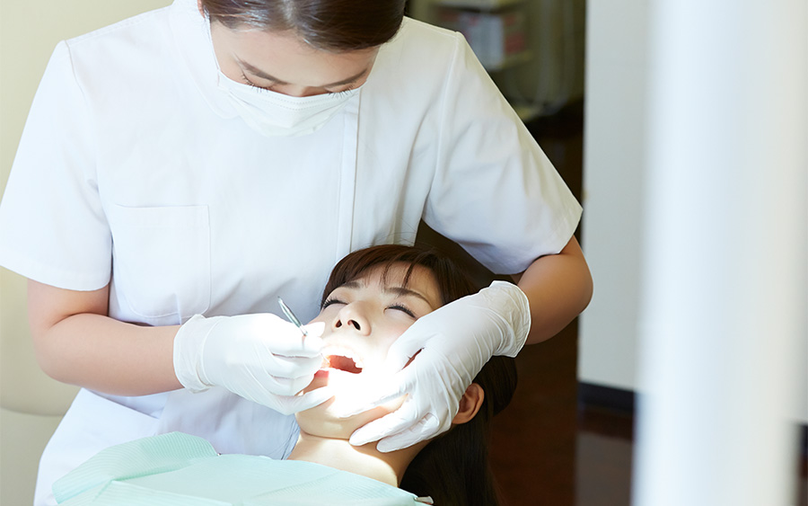 定期検診で予防歯科を04_2〜3ヶ月に1回程度、Step1〜3を定期的に行います。